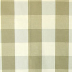 4" taupe brown buffalo check fabric home decorating material, Standard Cut - This is a taupe-brown 4" buffalo check fabric. It is woven of taupe and creamy beige.
