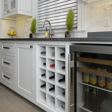 Soft Two-Tone Grey Kitchen