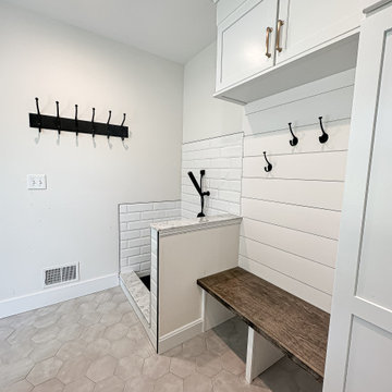 Custom Mudroom with Dog Bath