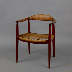Danish Modern Chairs in Teak With Cane (Set Of 6) - Living Room Chairs