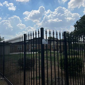 Iron Gate, Fence, and Pedestrian Gate