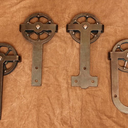 Spoke wheel trolley options - Barn Door Hardware