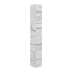 142-CT2-BRIGHTON WIDE STACKED STONE OUTSIDE CORNER - 48"H X 3 &frac12;" W X 1 &frac12;"D - Wall Panels