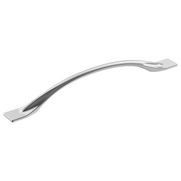 Uprise Cabinet Pull, Polished Chrome, 7-9/16" Center-to-Center