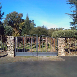 custom vineyard entry gate - Home Fencing And Gates