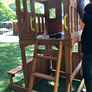 Riverdale, GA play set build