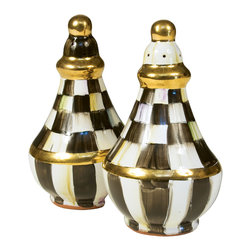 Courtly Check Salt & Pepper Shaker Set | MacKenzie-Childs - Serveware
