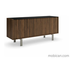 Mobican's Elodi buffet (doors) with brushed nickel legs - Buffets And Sideboards