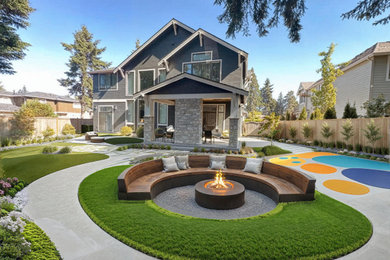 This is an example of a modern landscaping in Seattle.