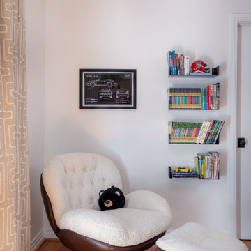 Cozy Reading Corner with Floating Bookshelves