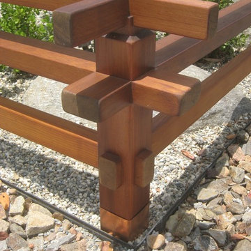 Low Japanese Zen Garden Fence