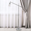 Elegant Designs Pivot Arm Floor Lamp With Glass Shade
