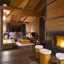 kitchen fireplace