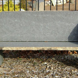 Basalt Bench w/ back - Outdoor Benches