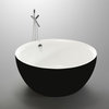 Parma 59" Freestanding Bathtub, Black