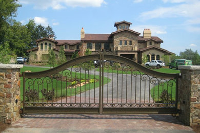 This is an example of a mediterranean driveway in Chicago.