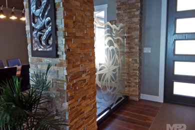 Example of a mountain style entryway design in Other