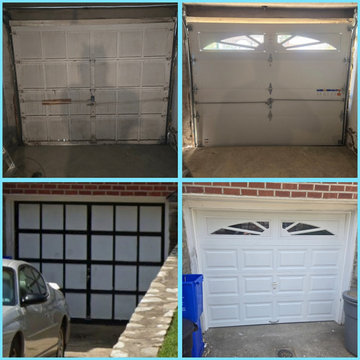New 8'x7' Clopay insulated door w/ windows and lockbar
