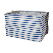 Blue Stripes Foldable Laundry Box Waterproof Household Laundry Basket