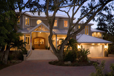 Island style entryway photo in Tampa
