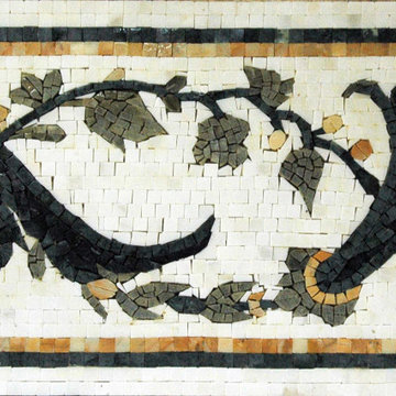 Border Mosaic Art, Elegantly Floral I Mozaico