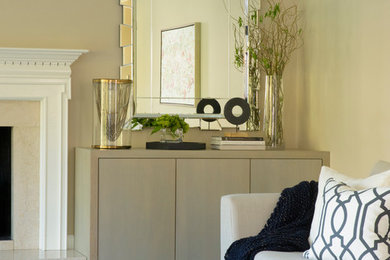 Transitional family room photo in Baltimore