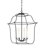 Quoizel Lighting - Quoizel Lighting GLY5206BA Gallery - 6 Light Extra Large Cage Chandelier - Gallery - BA Royal Ebony Finish, Cage Chandelier With 6 Lights: With a clean, simplistic design that is traditional in theme yet suits a variety of décors, the Gallery Collection is classic with a minimalistic effect. The slender candle sleeves come in ivory for an elegant look but are also provided in Royal Ebony to match the finish of this beautiful collection. Product Design Style: Transitional Product Finish: BA - Royal Ebony Product Electical: 6-60W, B10 CAND.Canopy Included: TRUE Canopy Diameter: 5.25 x 0.Wire Color: Black* Number of Bulbs: 6*Wattage: 60W* BulbType: B10 Candelabra Base* Bulb Included: No