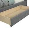 King Upholstered Platform Bed With Storage