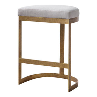 Uttermost Ivanna Modern Counter Stool 23523 Contemporary Bar Stools And Counter Stools by Fratantoni Lifestyles Houzz