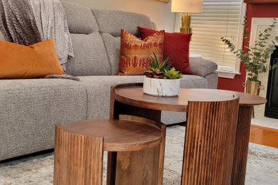 Transitional living room photo in DC Metro