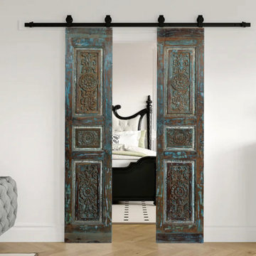 Carved Pantry Doors, Accent Barndoors