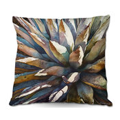 Sunstruck Yucca Plant Throw Pillow, 18"x18"