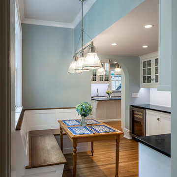 White Painted Cabinets Soapstone Countertops