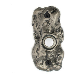 Hawk Hill Hardware - Burl Doorbell, Luxury Decorative Hardware, Satin - Doorbells And Chimes