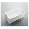 Catania 67" Freestanding Bathtub, Glossy White
