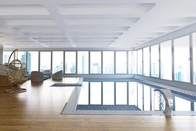 Modern pool in Milan.