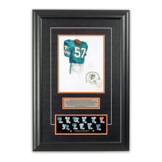 NFL Miami Dolphins 1966 uniform original art – Heritage Sports Art