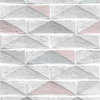 Geo Brick White Wallpaper