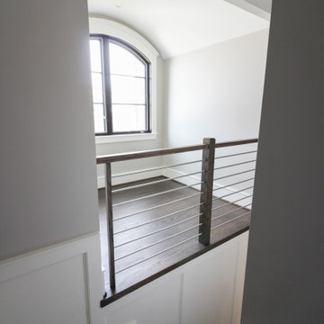 Project #72 | Modern Staircase with Horizontal Steel Rod Railing