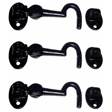 Iron Cabin Hook Eye Lock for Gates and Doors 4.5 Inch