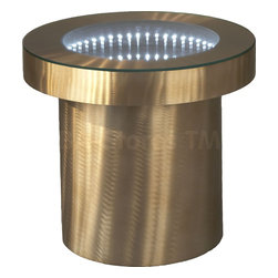 Infinity Tunnel End Table in Bronze - Furniture