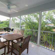 Screened back deck