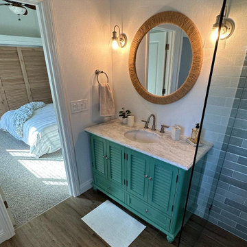 Smaller Primary Bath becomes Luxurious Spa Retreat