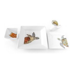 Reef Time Turtle Collection 4 piece place setting - Products