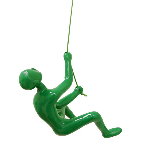 Climbing Man Wall Art, Green