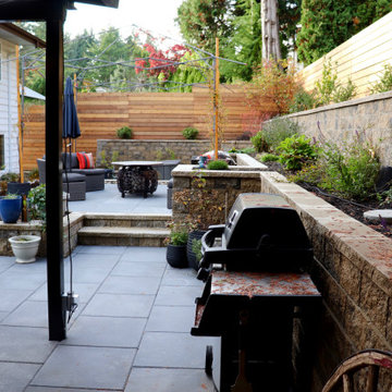 AFTER - Completed view looking West along the back wall