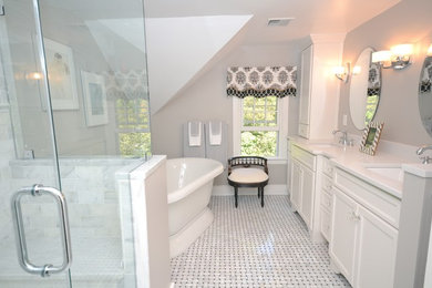 Transitional bathroom photo in New York