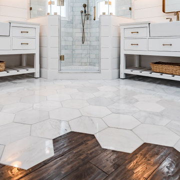 Downingtown Modern Farmhouse Master Bathroom