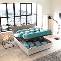 Slumberstore Pillow | opened bed - Platform Beds