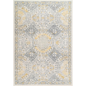 Nuloom Vintage Minta Transitional Area Rug, Gold 5'x7'5"